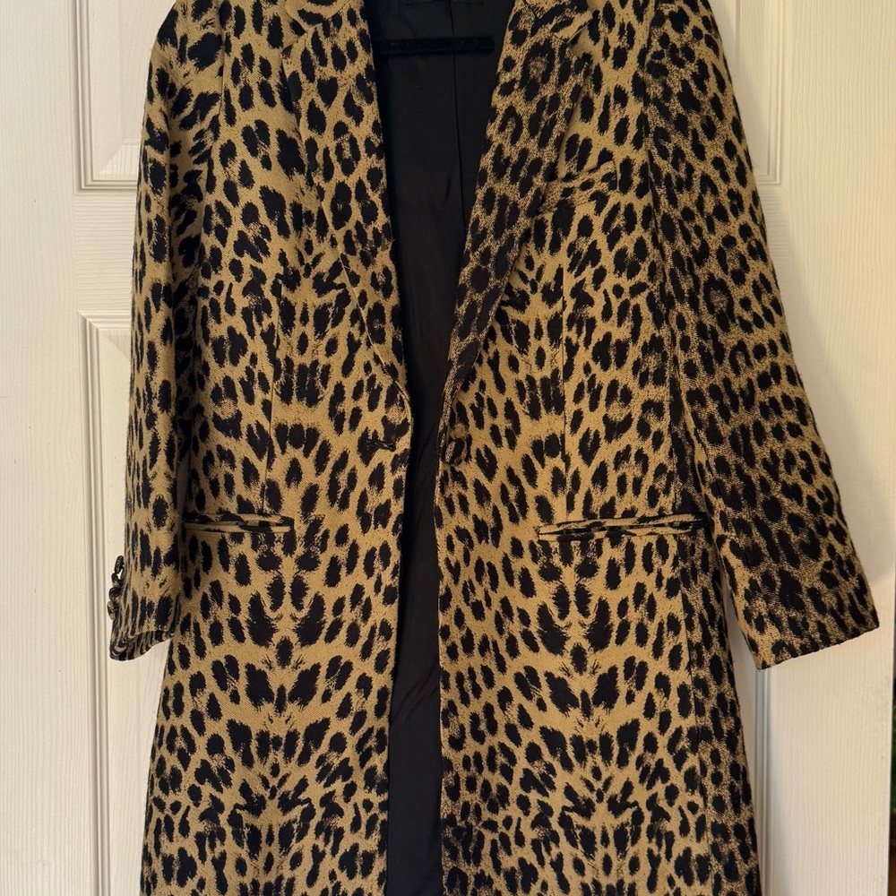 Reformation Animal Print Blazer